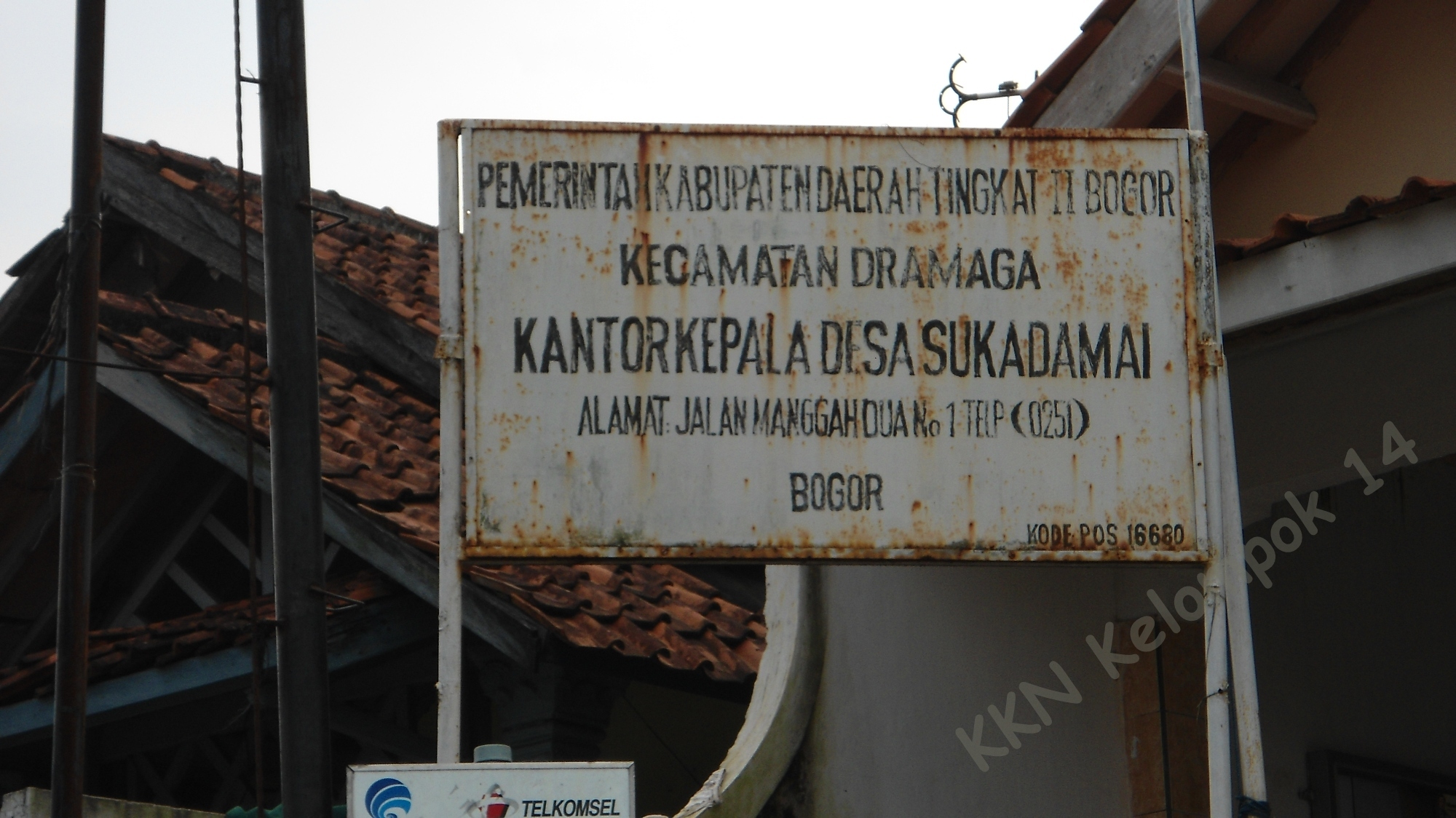 Plang Desa Sukadamai Dramaga kabupaten Bogor